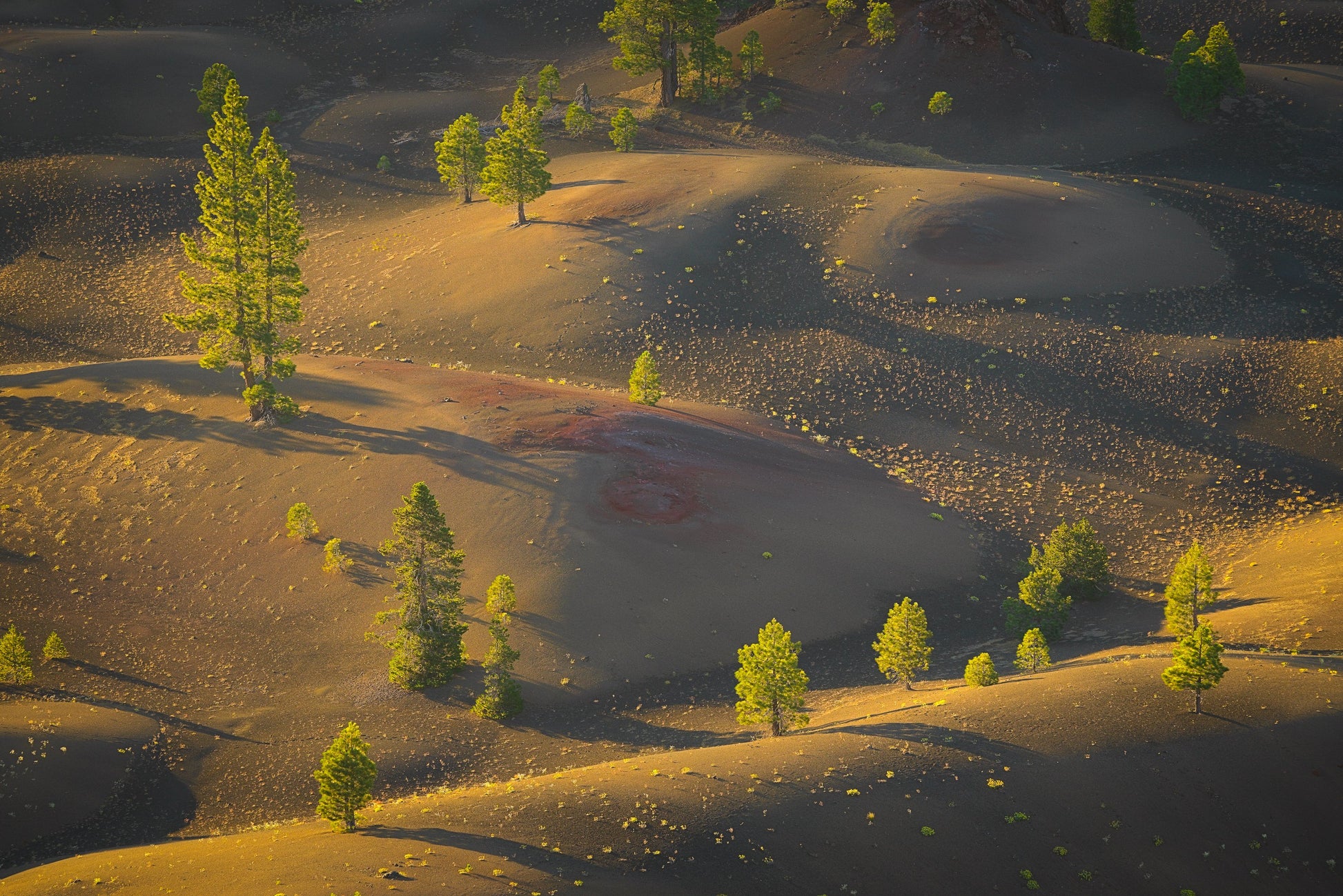 jagged landscape of the Lassen Volcanic National Park in California