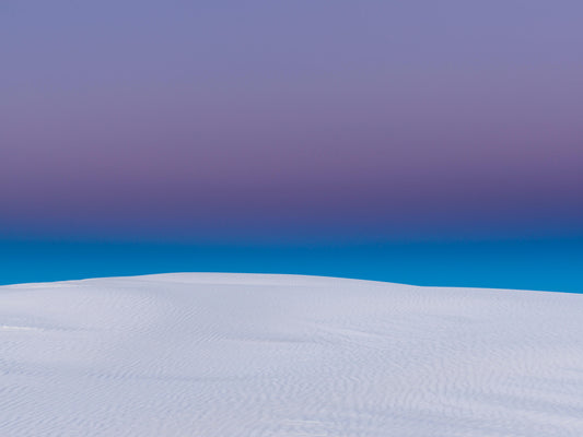 sunrise over white sands in the desert of New Mexico
